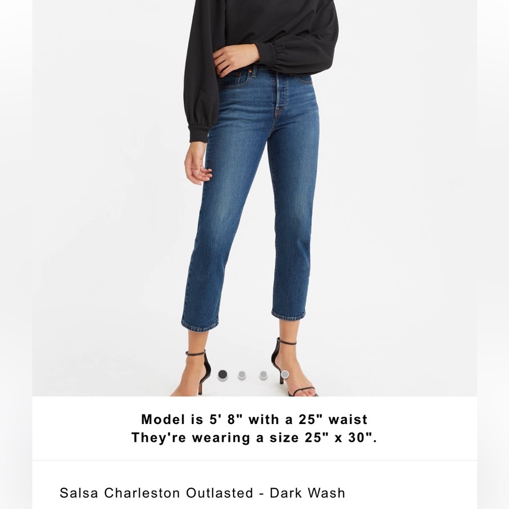 Levi’s Wedgie Straight Fit 100% Cotton - Salsa Charleston Outlasted size 24
